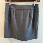 Gap  Y2K Deadstock NWT Grey Pleated Wool Blend Mini Skirt Size 4 Photo 3