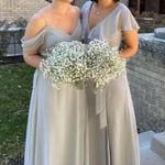 Birdy Grey  Devin Convertible Dress DOVE GRAY Medium with Slit Pockets Bridesmaid Photo 4