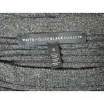 White House | Black Market Whitehouse/ Blackmarket Charcoal/Silver Ribbed Knit Tunic Sweater Boat Neck Sz S Photo 3