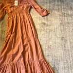 Rust Orange Long Sleeve Dress Photo 2