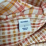 Old Navy  Ruffled Smocked Bodice Plaid Sleeveless Top Shirt for Women Large Photo 2