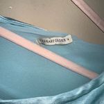 The East Order  One Shoulder Mini Dress Light Blue Photo 2