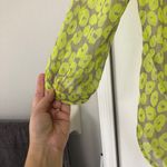 Yoana Baraschi  womens Long sleeve button up sheer blouse yellow small Photo 1
