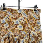 Free People Nadia Yellow Floral Print Ruffled Wrap Mini Skirt size 0 Photo 4