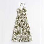 1. State  Sea Spray Floral Tropical Halter Maxi Dress Size XS 100% Cotton NWT Photo 2