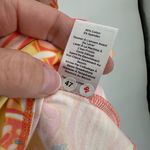 Talbots  Tee 3/4 Sleeve Boat Neck Shirt Knit‎ Stretch Floral Orange Size 2X Photo 5