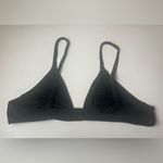 Aerie Black Triangle Bikini Top L Photo 3
