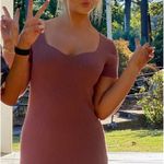 TJ Maxx Tan short sleeve midi sweater dress Photo 1