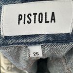 Pistola Women's Straight Jeans Size 25 Blue Raw Hem Medium Wash Photo 7