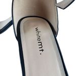 White Mt Emerie Heels Womens 8 Black Faux Leather Strappy Open Toe Sandals Shoes Photo 8