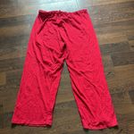 Oscar de la Renta Peplum Pajama Set Red XL Photo 9