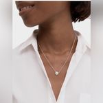 Kate Spade Infinity & Beyond Knot Mini Necklace Clear/Silver Photo 1