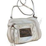 B Makowsky Womens Tan Leather Crossbody Purse With Tassel SKU 6896 Photo 0