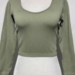 ZARA Ribbed Crop Top Limitless Contour Collection 05 7901/312/505 Green Size M/L Photo 5