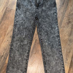 Kendall + Kylie Kendal and Kylie The Icon High Rise Straight Black Acid Wash Women’s Jeans Sz 30 Photo 0