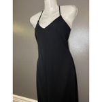 The Vintage Shop Dress Womens Large Black Halter Midi Corset Waist Bodycon Photo 4