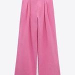ZARA  • Pink Wide Leg • High Waist • Satin Effect Pants • Size XXL Photo 0
