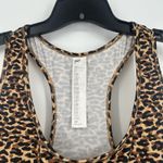 Fabletics  On The Go Medium Impact Sports Bra Leopard Print Pocket UPF 50 Size 2X Photo 1