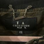 La Coalition size Xs Camouflage Bomber Jacket Green Photo 1