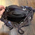 SABRINA SCALA leather boho chic brown fringe tote purse, NWOT Photo 6