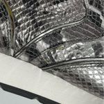 NEW Voile Blanche Sneakers in Snakeskin Leather and Mirror Size 37 Shoes Silver Photo 14