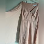 Mac Duggal Ieena for  Blush Pink 55358 Dramatic Flowy Sleeve‎ V-Neck Dress- NWT Photo 3