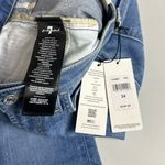 7 For All Mankind  Easy Slim Women's Painted Flower Medium Wash Jeans Size 24 NWT Photo 9