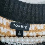 Torrid  Vegan Cashmere Pullover Animal Print Crewneck Sweater Size 0 Photo 8