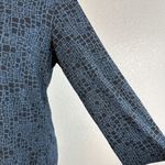 Cut Loose Womens 3/4 Sleeve Scoop Neck Dress Size M Blue Black Jersey Knit Size M Photo 1