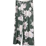 TICOSA women’s large printed palazzo lounge pants wide leg casual flowy no belt Green Photo 2