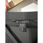Athleta  Uptempo Ribbed Long Sleeve Charcoal Gray Henley Top SP Photo 1