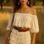 Mossimo White Crochet Lace Shorts Boho Cottagecore Festival Scallop Hem Women S Size undefined Photo 0