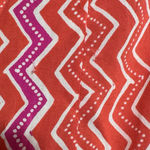 Natalie Martin  Isobel Orange Pink Zip Zag Maxi Dress Rayon 3/4 Sleeve Medium Photo 11