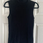 Madison Grey Women's Black Sleeveless‎ Mock Turtleneck Medium Sweater Classic Photo 0