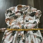 BLANK NYC Garden Party Romper Vacation Floral Button Front Linen Viscose Photo 8