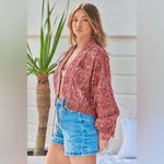 Free People  Rosalina Floral Jacket Photo 4