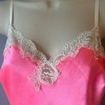 Victoria's Secret Bright Pink Chemise with Lace Accents Photo 3