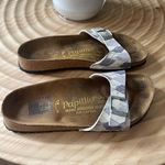 Birkenstock ‎ Papillio Madrid Purple and White Argyle Sandals Photo 1