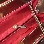 Indian Art Work Floral Lady Purse Clutch Convertible Handbag Red Photo 6