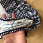 Kona Sol  Gingham Checker Strapless Bandeau High Coverage One Piece Swimsuit Sz S Photo 6