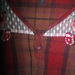Shyanne  S Cowgirl Long Sleeved Red Plaid Embroidered Top Photo 1