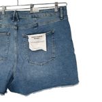 Good American Good Curve Raw Hem Denim Shorts size 24 Plus NWT Pockets Photo 6