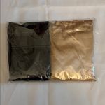 None Silk Hair Bonnet 2 piece Black / Gold NIP Photo 2