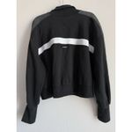 Free People  FP Movement Women's Large Black Stripe High Jump Full Zip Jacket Photo 5