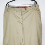 Liz Lange Maternity Cropped Wide Leg Khaki Pants NWT Size 16 Cropped Khaki Pants Photo 1