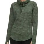 Marmot Annie Sweatshirt Quilted Cowl Neck Pockets Activewear Pullover Green S Photo 0