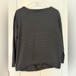 Lululemon  Back in Action Long Sleeve Shirt Black and White Striped. Size 10 Photo 6