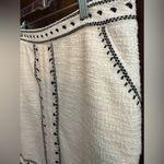 Anthropologie Dolan Left Coast Tulley Embroidered Textured Mini Skirt Size L Black Size L Photo 2