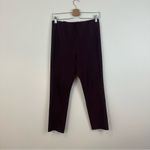 Theory  | Plum Purple Slim Leg Dress Pants Elastic Waist Size 8 Photo 2