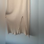 Amazon  Knit Beige White Sleeveless‎ MidiDress With Cutout Size Small Photo 4